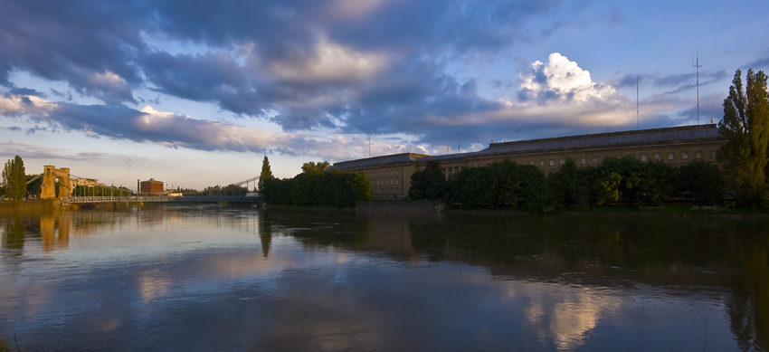 Wrocław o zachodzie Słońca