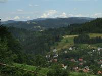 Widok na Skrzyczne - Beskid Śląski