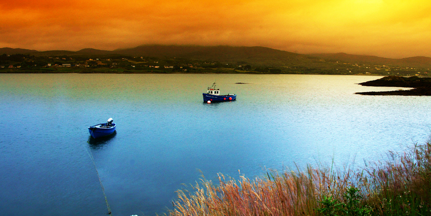 Zachód na Beara Island...