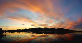 sunset on castlebar lake...