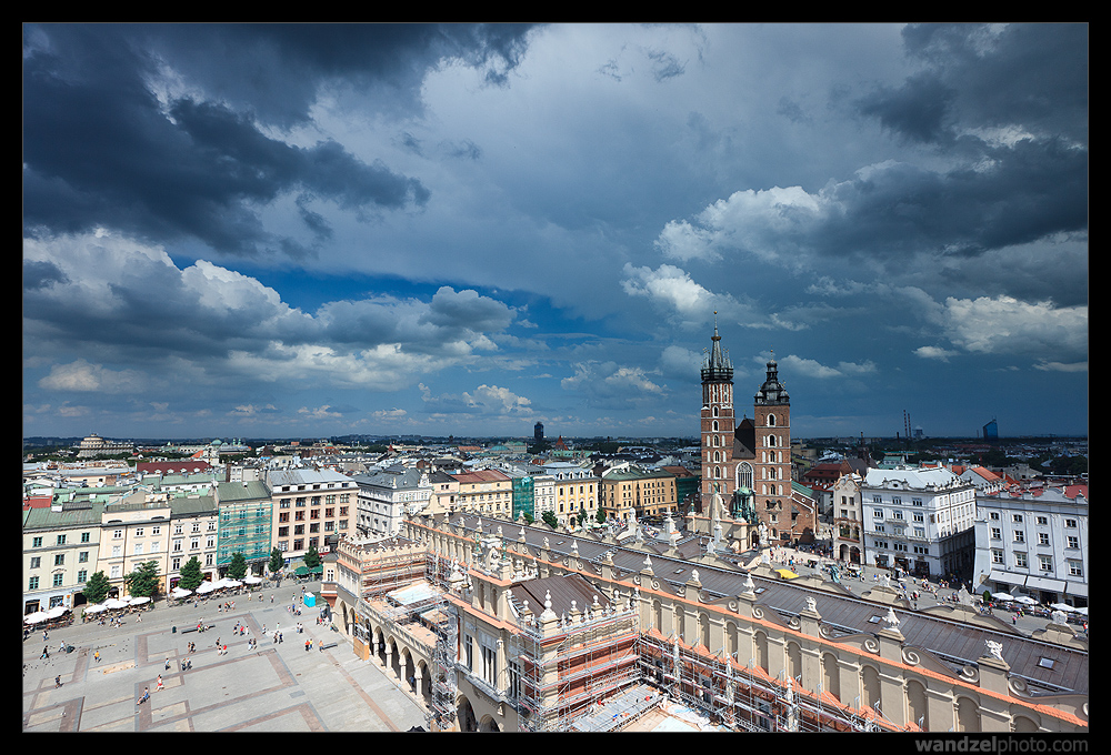 Kraków z Wieży Ratuszowej