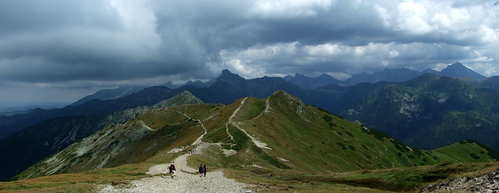 Tatry panorama z okolic Przełęczy pod Kopą Kondracką