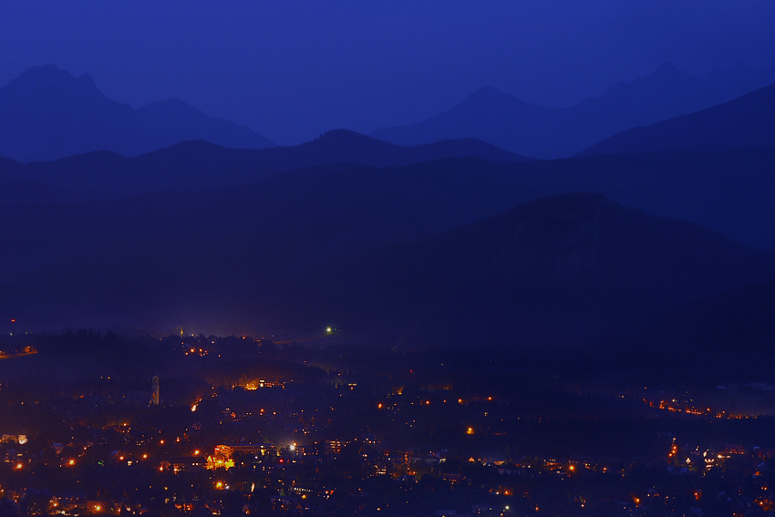 Zakopane nocą