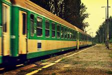 Empty railway station,