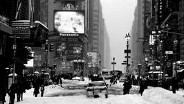 TIMES SQUARE W BURZY ŚNIEŻNEJ...