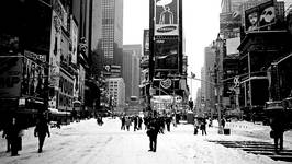 TIMES SQUARE W BURZY ŚNIEŻNEJ...(2)