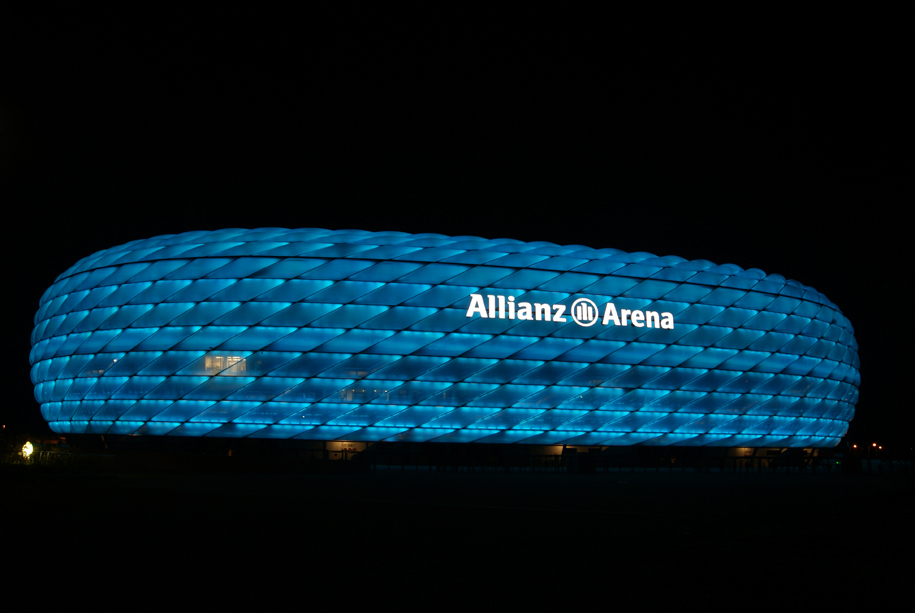 Allianz Arena by night