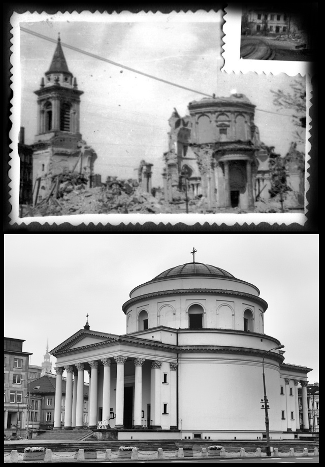 Warszawa - Pl. Trzech Krzyży 1945 - 2010