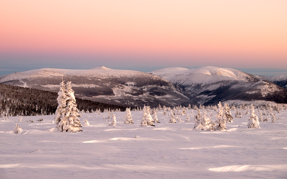 Karkonosze na różowo