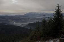 Widok na Tatry z Beskidu Sądeckiego