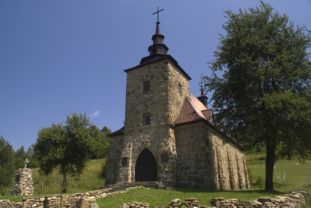 Kościół w Hucie Polańskiej-Beskid Niski