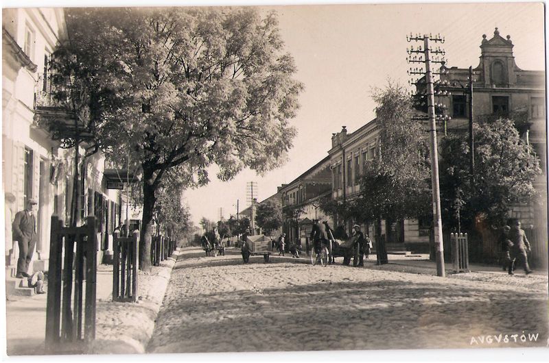 Augustów na starej fotografii