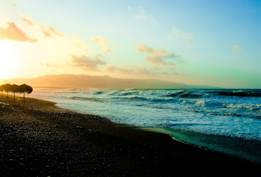 Sunset in Cretan Sea