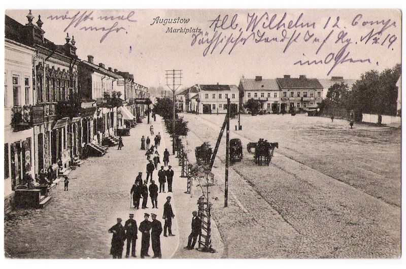 Augustów na starej fotografii