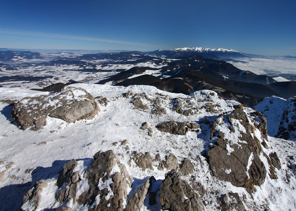 Tatry widziane z Wlk. Chocza (30.01.2011)