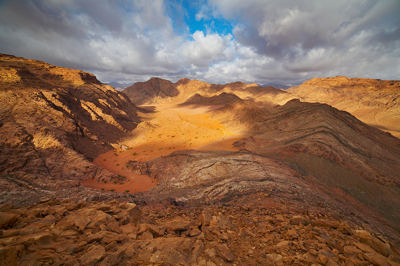 Poranek na Wadi Rum