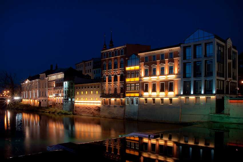 Opole nocą.