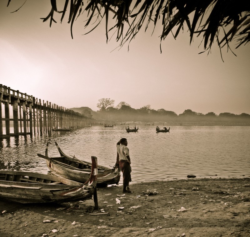 Myanmar - teak bridge