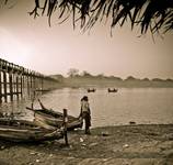 Myanmar - teak bridge