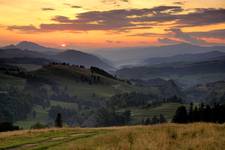 Pieniny, zachód na przełęczy Rozdziela