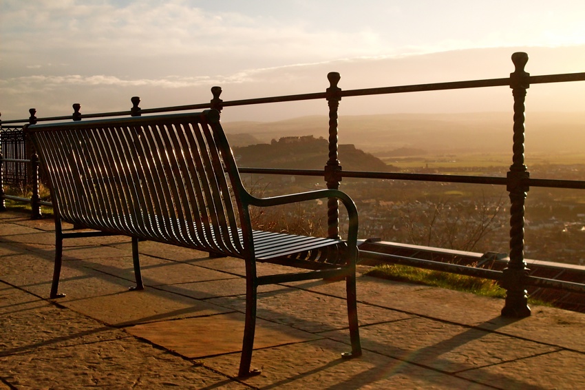 Sunset with the Stirling Castle view