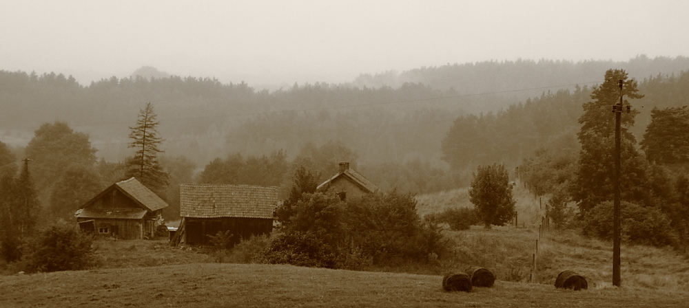 Mazury, mgła