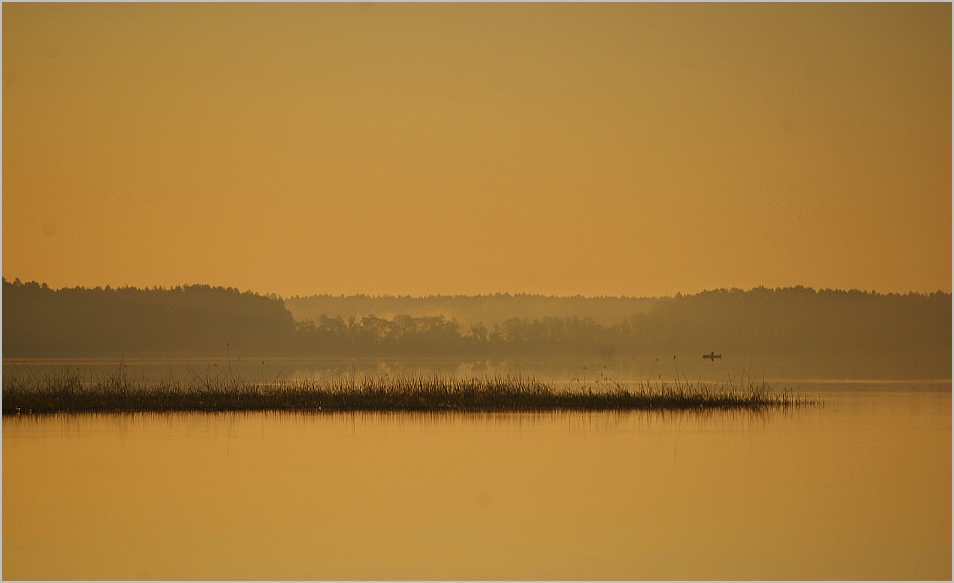 Jezioro Sajno - brzask