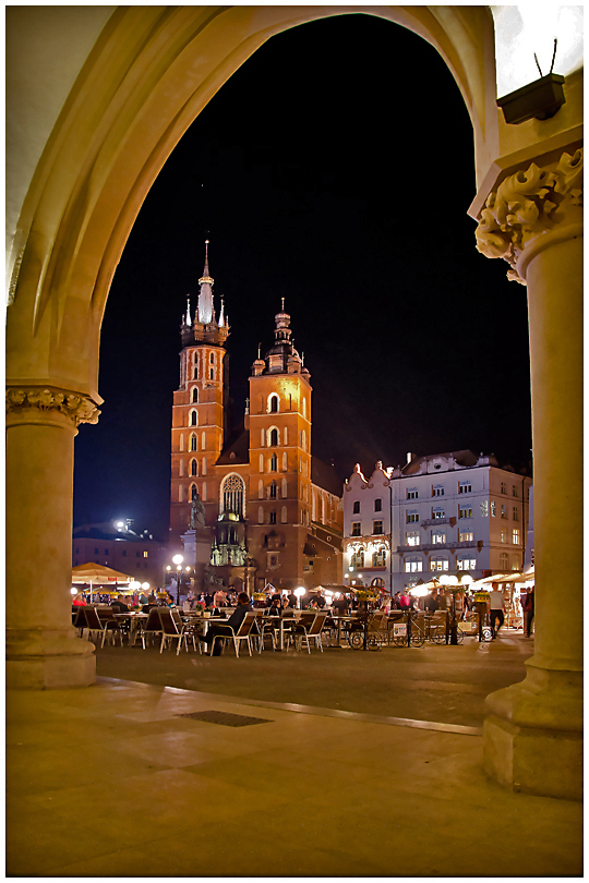 Kościół Mariacki nocą