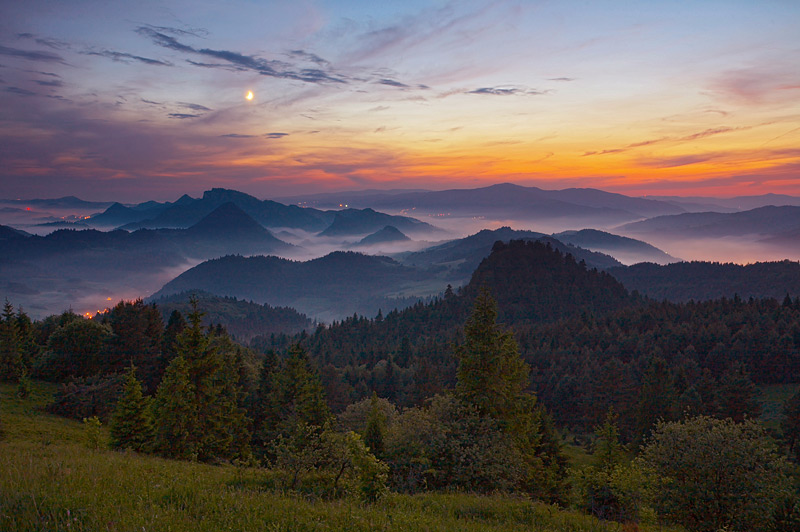 Pieniny nocą