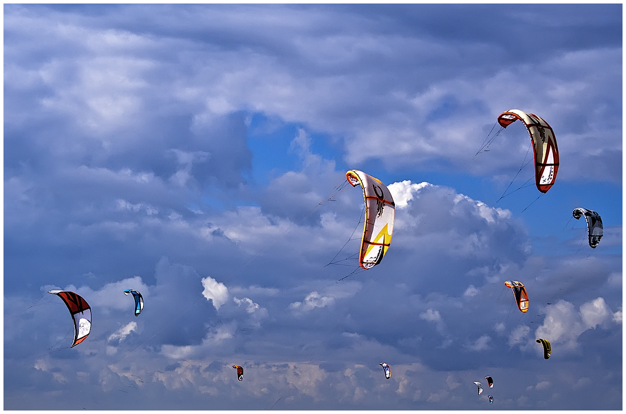 Kitesurfing in Lomma, Sweden, PE