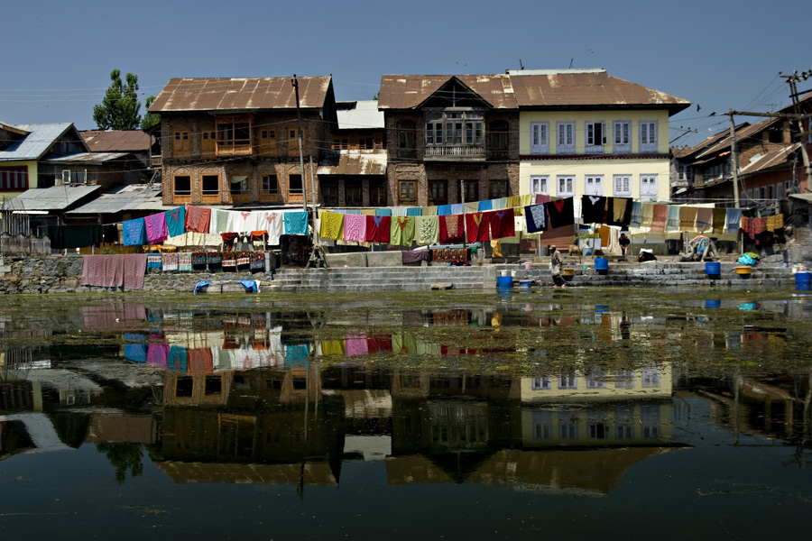 Wioska rybacka na Dal Lake