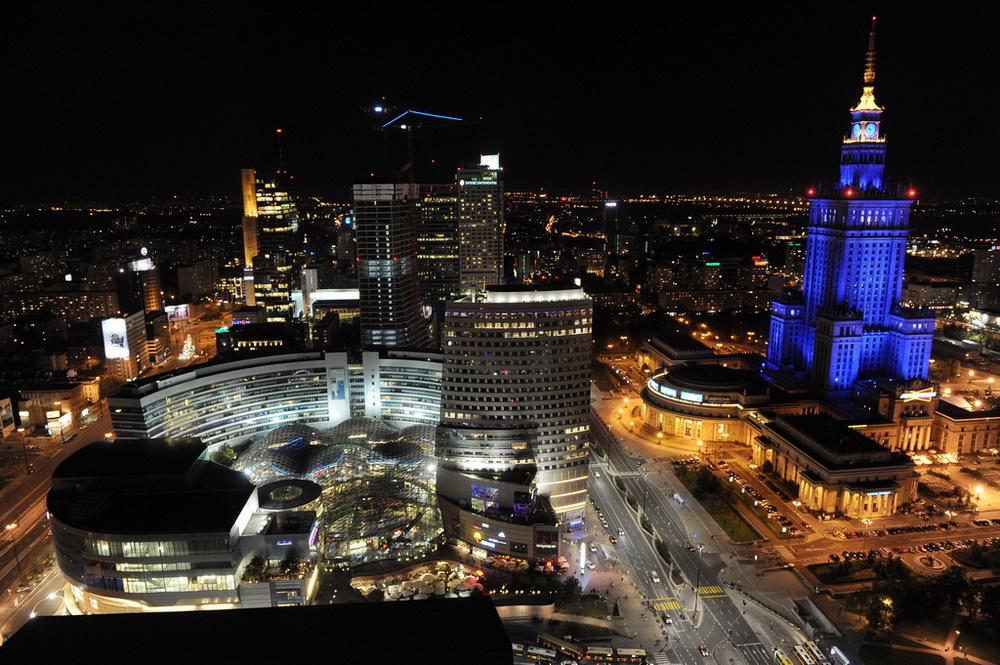 warsaw by night