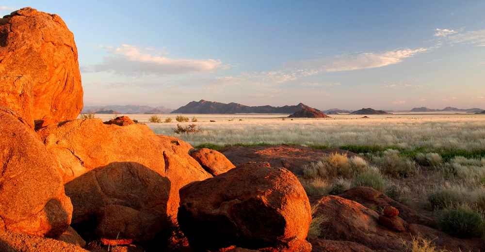 Zachód słońca -Namibia