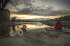 Under Poniatowski Bridge in Warsaw