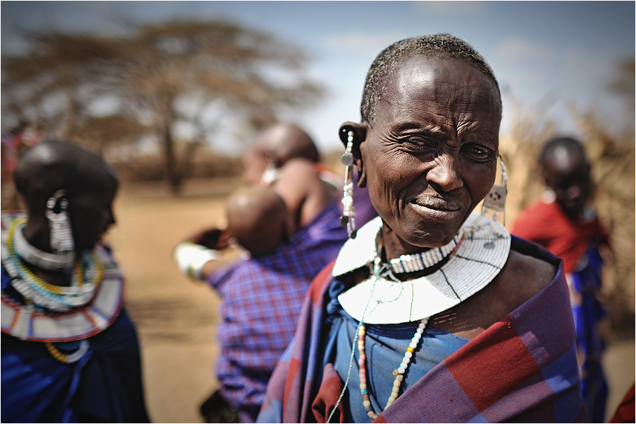 Masajka wioska, Tanzania.