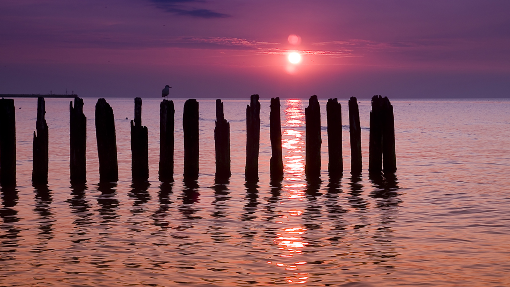 zachód nad Bałtykiem(Ustka)