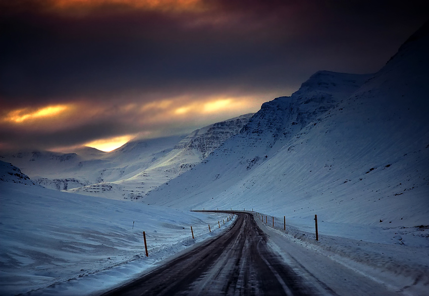 Islandia - droga do Neskaupstadur