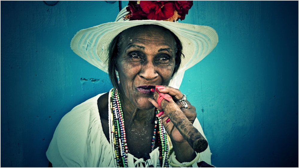 The woman with a cigar 2