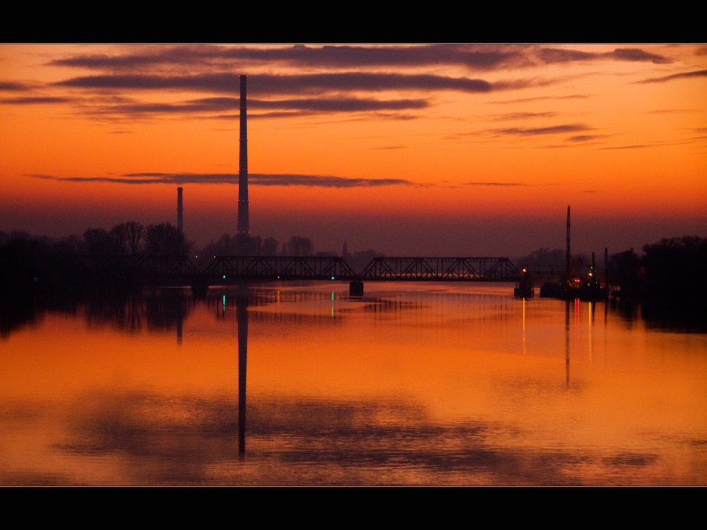 River in red