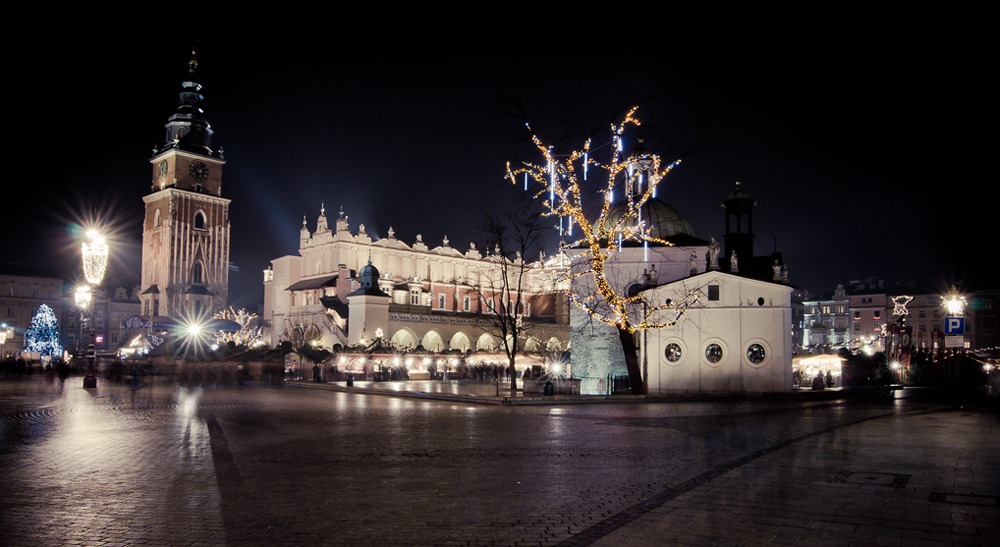 Rynek w Krakowie (świątecznie)