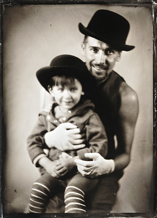 Mr.Flawless & Flawless Boy Oskar ;) Ambrotype 13x18