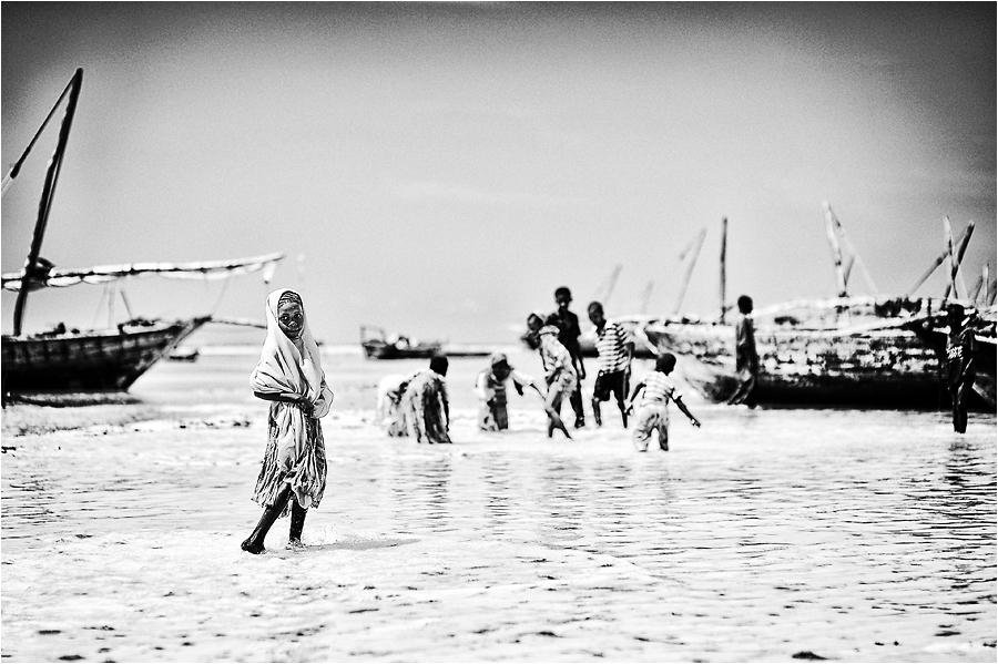 Plaża w Nungwi,  Zanzibar.