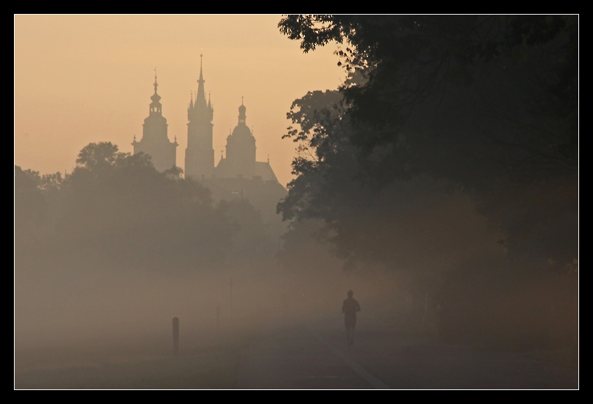 ...takie moje  krakowskie ...poranny jogging .