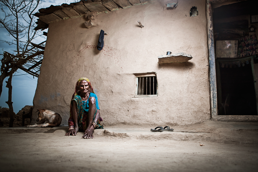 Meena tribal village, road from Dungarpur to Banswara