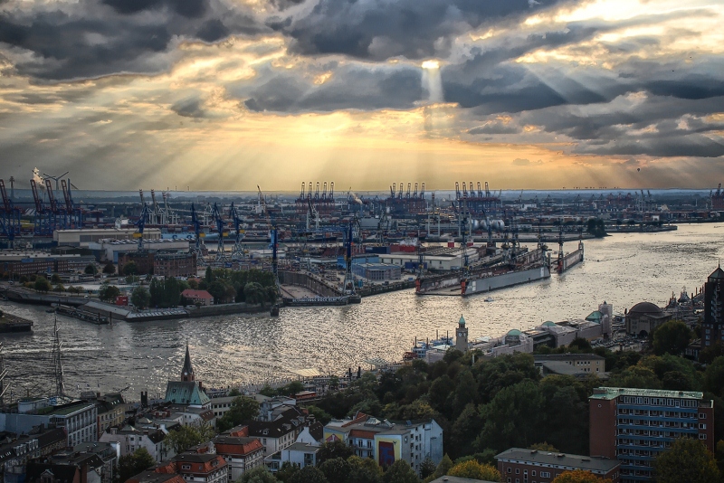 Hamburg port