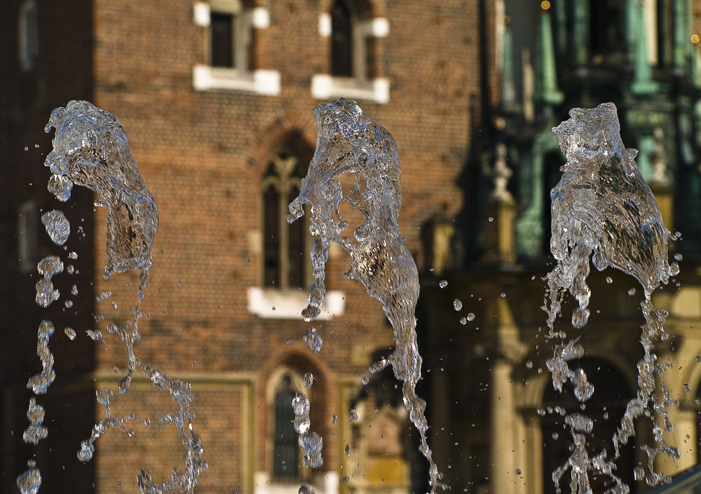 Kraków, upalne letnie popołudnie