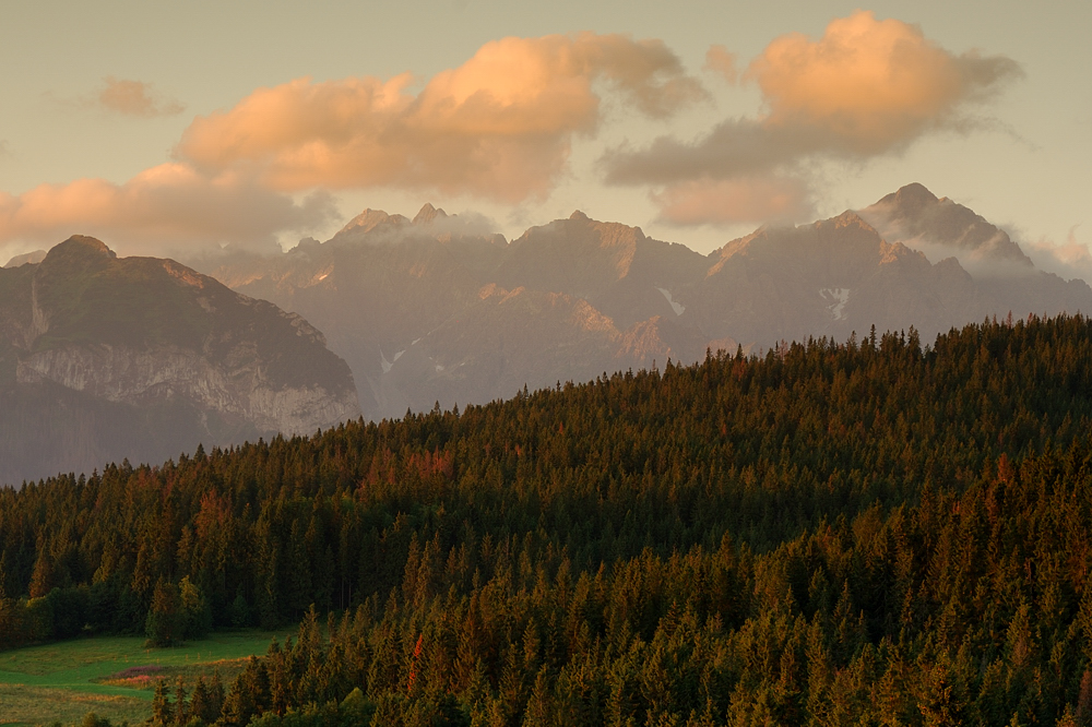 Tatry Słowackie z Bukowiny Tatrzańskiej