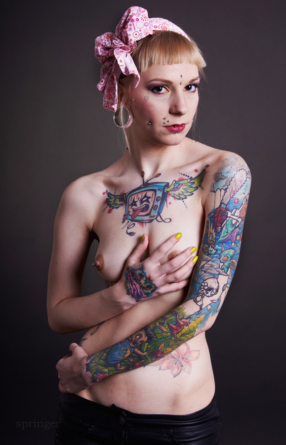 Girl with tattoo