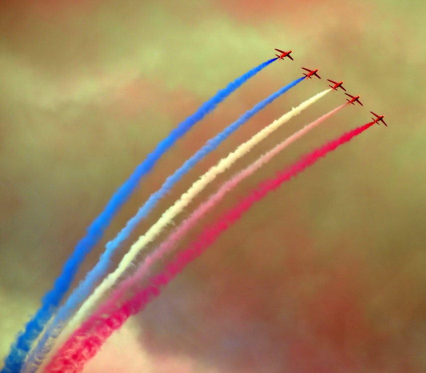 red arrows