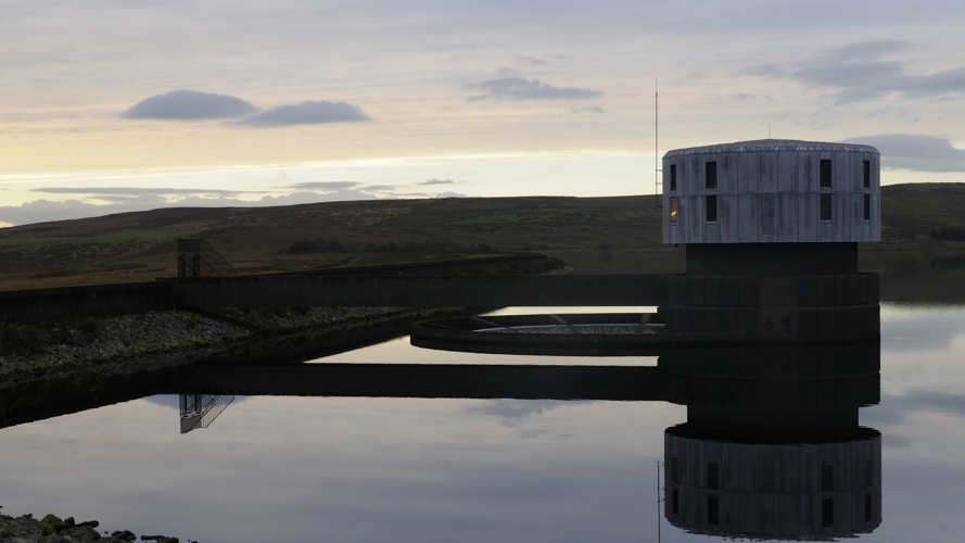 Grimwith ReservoirValve Tower & Overflow Outlet